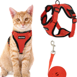 Cat Harness & Leash Set | Escape-Proof Reflective Vest