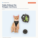 Cat harness and leash set - walks without the wriggle-out worry