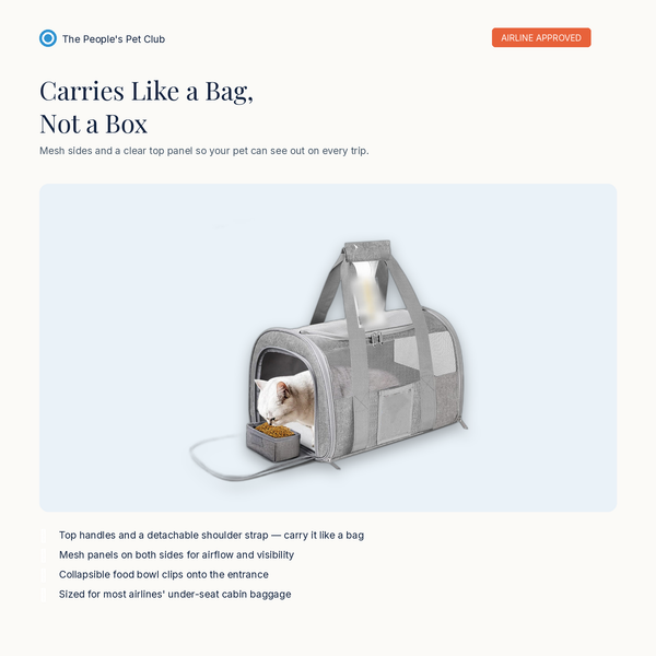Soft pet carrier bag hero