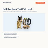 Tactical Dog Collar - built for dogs that pull hard