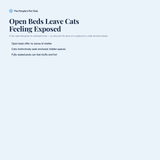 The problem with open beds