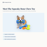 Meet the Squeaky Bone Chew Toy