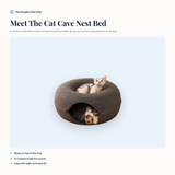Meet the cat cave nest bed