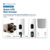 Electric Pet Nail Grinder | Quiet LED File for Dogs & Cats