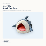 Enclosed Plush Cat Cave Bed - meet