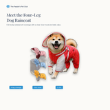 Meet the Four-Leg Dog Raincoat