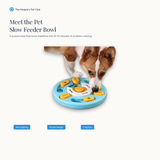 Meet the pet slow feeder bowl