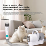 7-in-1 Pet Grooming Vacuum Kit | Dog & Cat Hair Trimmer with Suction