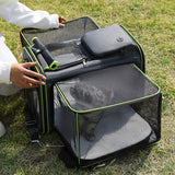 Haustiertransport-Rucksack | Belüfteter Reiserucksack für Katzen & kleine Hunde