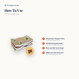 How to use the cat scratching board