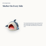 Enclosed Plush Cat Cave Bed - mechanism