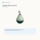 Folding silicone bowl mechanism