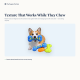 How the textured chew surface works