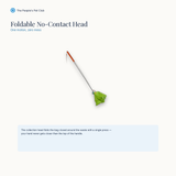 Foldable no-contact head mechanism