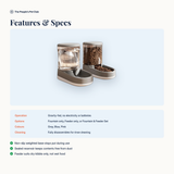 Gravity Pet Dispenser - features and specs