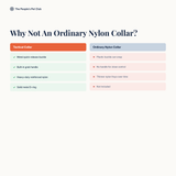 Comparison vs ordinary nylon collar