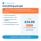 Everything included with the pet cooling mat plus multi-mat deal