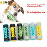 Dog Toothbrush Chew Toy | Rubber Teeth Cleaning Toy for Large Dogs