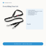 Dog Car Safety Belt | Adjustable Seatbelt Harness Clip for All Breeds