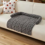 Plush Pet Warming Mat | Rabbit Velvet Blanket for Cats & Dogs