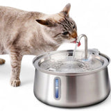 4L Stainless Steel Pet Water Fountain | Electric | 4 Designs