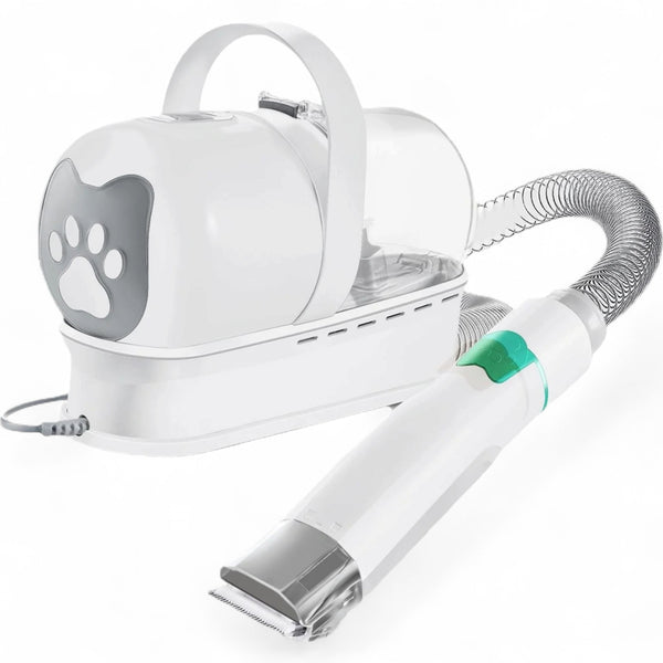 7-in-1 Pet Grooming Vacuum Kit | Dog & Cat Hair Trimmer with Suction