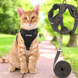 Cat Harness & Leash Set | Escape-Proof Reflective Vest