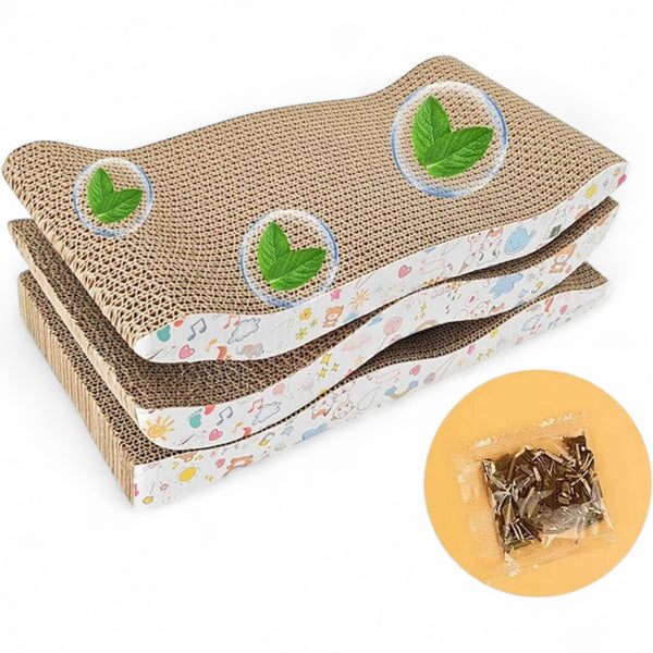 Cat Scratching Board | Replaceable Cardboard Scratcher Pad