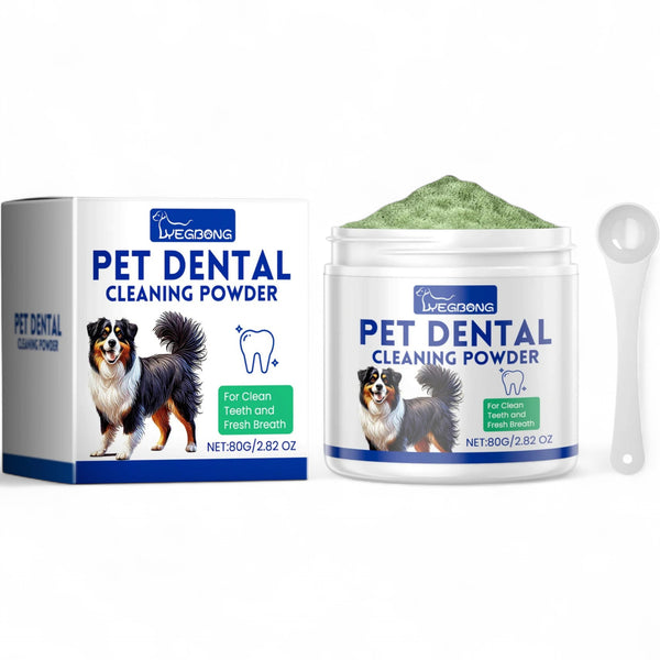 Pet Dental Cleaning Powder | Tooth & Gum Care for Dogs & Cats