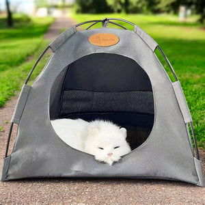 Faltbares Haustier-Zelthaus | Pop-Up-Höhle für Katzen und kleine Hunde für drinnen und draußen