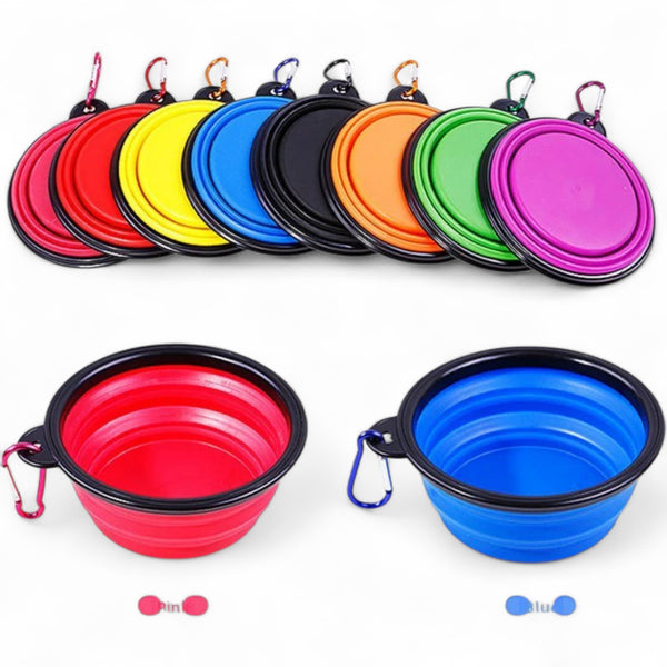 Stainless Steel Pet Bowl | 350ml Locking Colour-Frame Design
