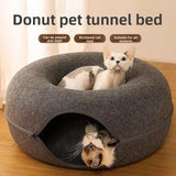 Cat Cave Nest Bed | Deep Plush Sleeping Nest for Indoor Cats