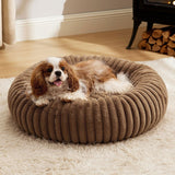 Round Plush Cat Bed | Soft Donut Nest Bed for Cats & Small Dogs