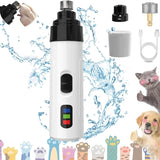Electric Pet Nail Grinder | Quiet LED File for Dogs & Cats