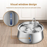 4L Stainless Steel Pet Water Fountain | Electric | 4 Designs