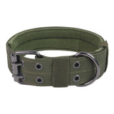 Collar de nailon táctico ajustable para perros | Collar de entrenamiento resistente para perros grandes