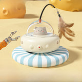 Automatic Rotating Cat Toy | Feather Wand for Indoor Cats
