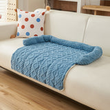 Plush Pet Warming Mat | Rabbit Velvet Blanket for Cats & Dogs