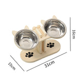 Elevated Pet Bowl Feeding Station | Wooden Single to Triple