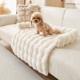 Plush Pet Warming Mat | Rabbit Velvet Blanket for Cats & Dogs