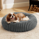 Round Plush Cat Bed | Soft Donut Nest Bed for Cats & Small Dogs