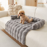 Plush Pet Warming Mat | Rabbit Velvet Blanket for Cats & Dogs