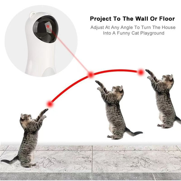 Automatic Infrared Laser Cat Toy | 360° Rotating Teaser with Auto Mode