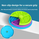 Slow Feeder Pet Bowl | Tri-Colour Puzzle Dish for Dogs & Cats