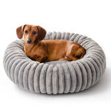 Round Plush Cat Bed | Soft Donut Nest Bed for Cats & Small Dogs