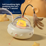Automatic Rotating Cat Toy | Feather Wand for Indoor Cats
