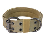 Collar de nailon táctico ajustable para perros | Collar de entrenamiento resistente para perros grandes