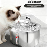Fuente de Agua Automática Circulante para Mascotas | Dispensador de Acero Inoxidable para Perros y Gatos