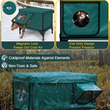 Outdoor Heated Cat Bed | Waterproof Insulated Shelter