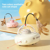 Automatic Rotating Cat Toy | Feather Wand for Indoor Cats